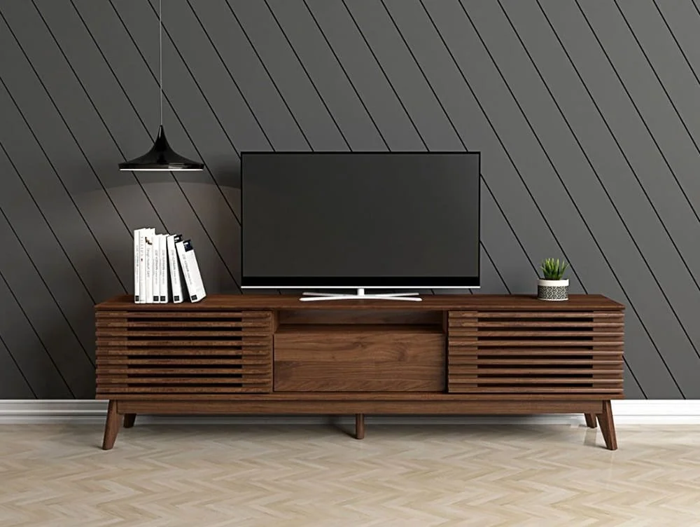 Kidsaw Kidsaw Beijing Walnut 2 Door Large TV Cabinet