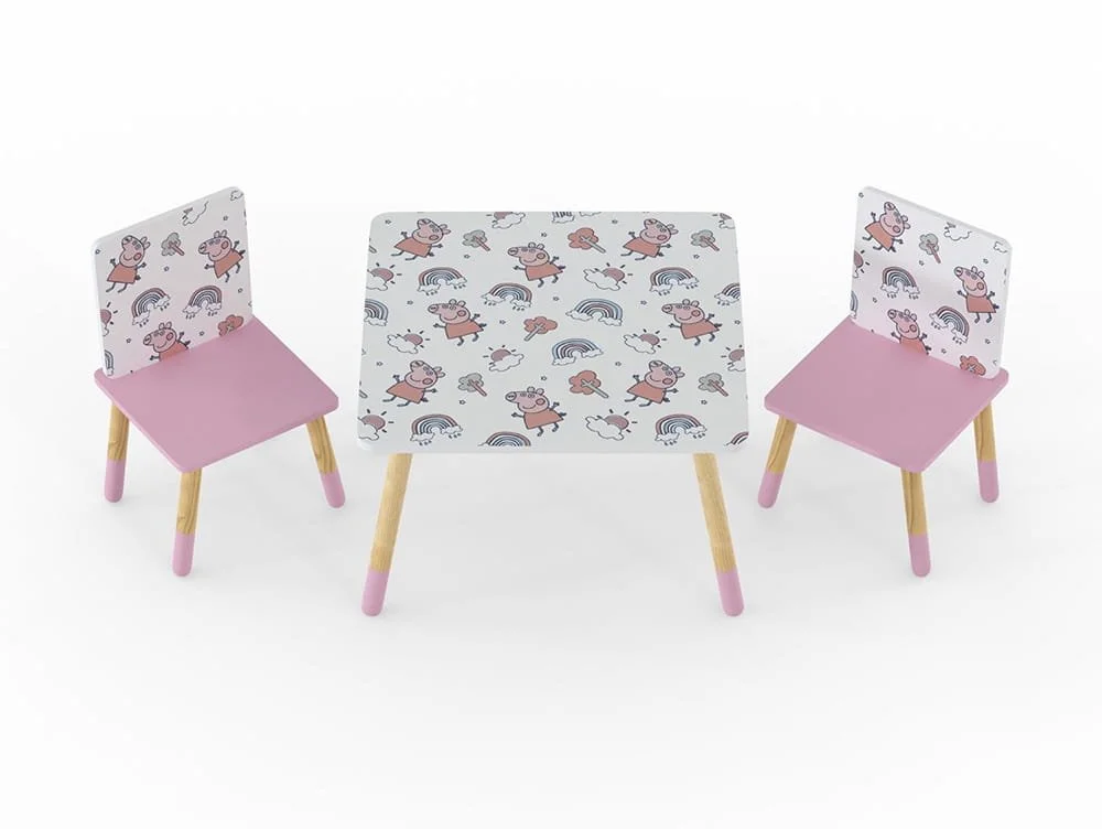 Kidsaw Kidsaw Peppa Pig Pattern Table and Chairs
