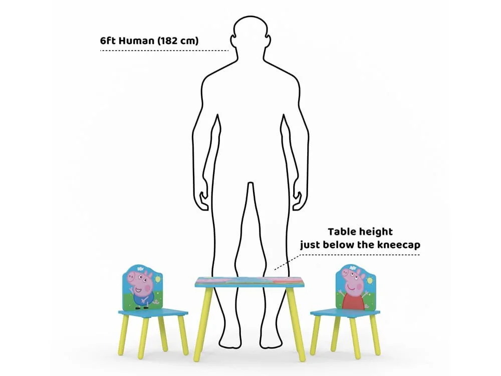 Kidsaw Kidsaw Peppa Pig Table and Chairs
