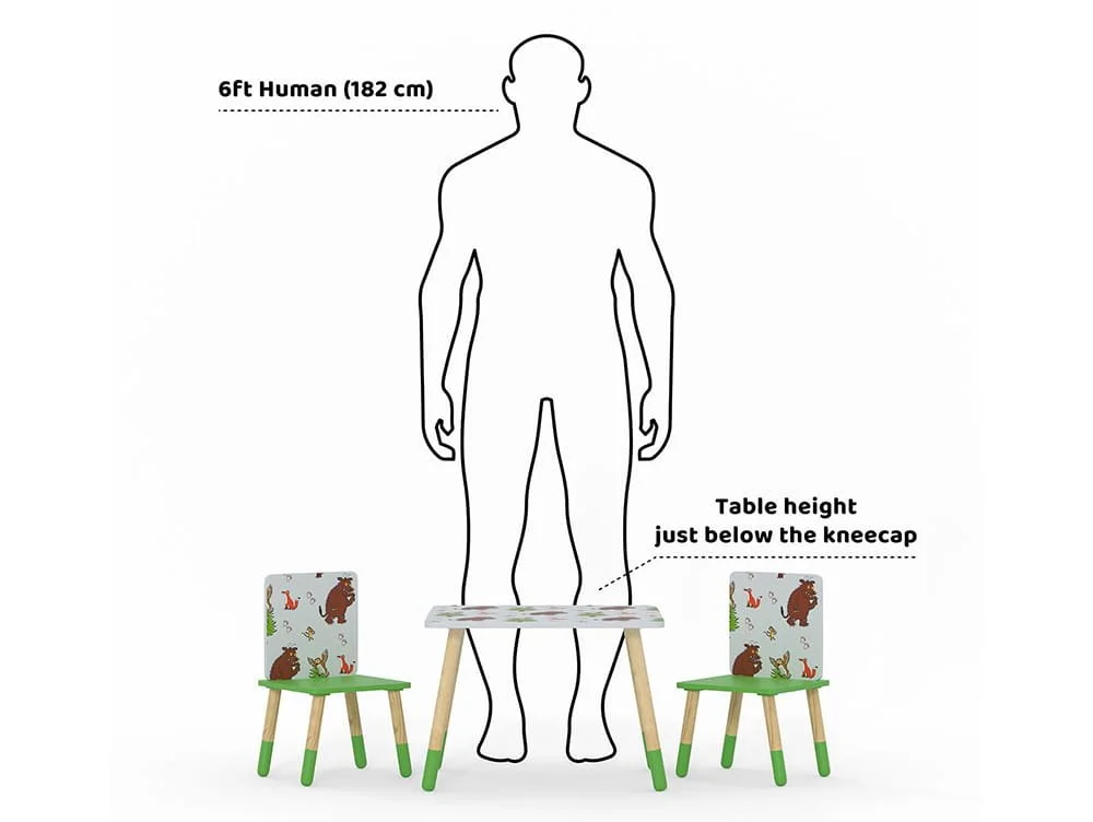 Kidsaw Kidsaw Gruffalo Pattern Table and Chairs