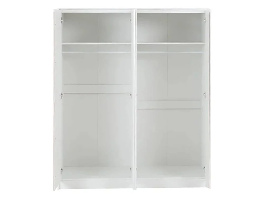 Seconique Seconique Malvern White 4 Door Wardrobe