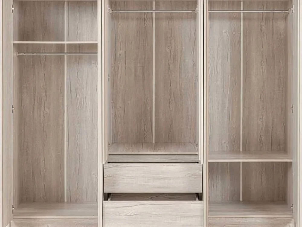 Seconique Seconique Malvern Urban Snow 6 Door 2 Drawer Wardrobe