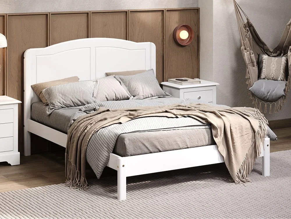 Seconique Seconique Stratford White Wooden Bed Frame