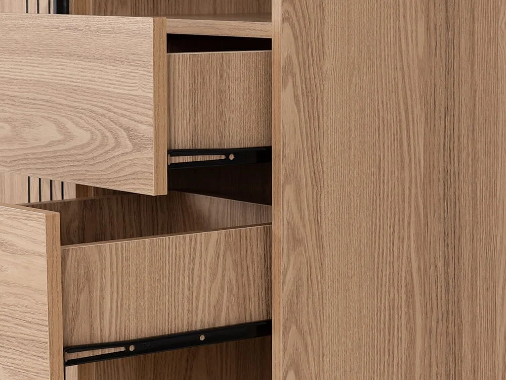 Seconique Seconique Tessa Natural Oak 1 Door 2 Drawer Bookcase