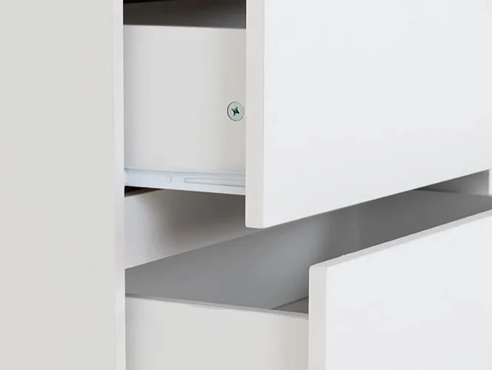 Seconique Seconique Malvern White 3+2 Drawer Chest of Drawers