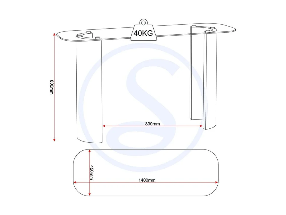 Seconique Seconique Modena Glass and Cream Marble Console Table