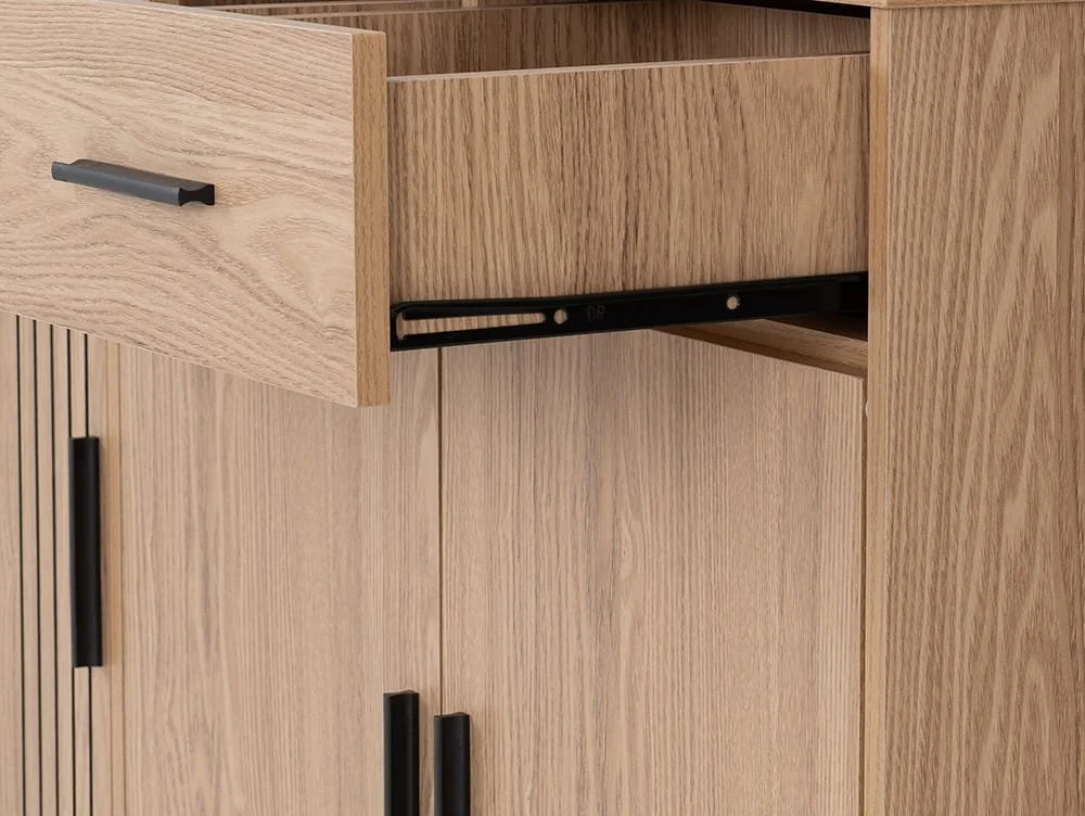 Seconique Seconique Tessa Natural Oak 3 Door 2 Drawer Sideboard