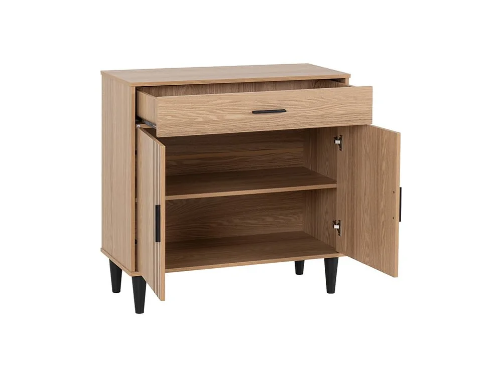 Seconique Seconique Tessa Natural Oak 2 Door 1 Drawer Sideboard