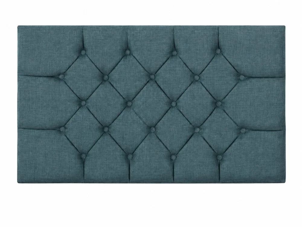 Flexisleep Clearance - Flexisleep Sheringham 4ft Small Double Linosa Midnight Fabric Strutted Headboard