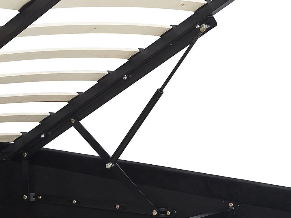 Seconique Seconique Madison Black Velvet Fabric Ottoman Bed Frame