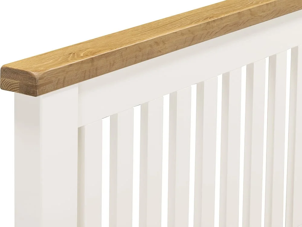 Seconique Seconique Windsor Ivory and Oak Wooden Bed Frame (Low Footend)