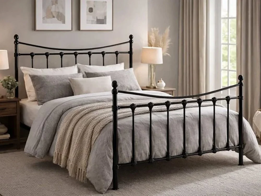 Time Living Time Living Florida Black Metal Bed Frame