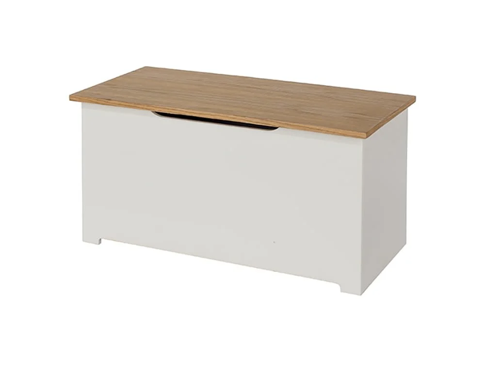 Core Core Colorado White and Oak Blanket Box