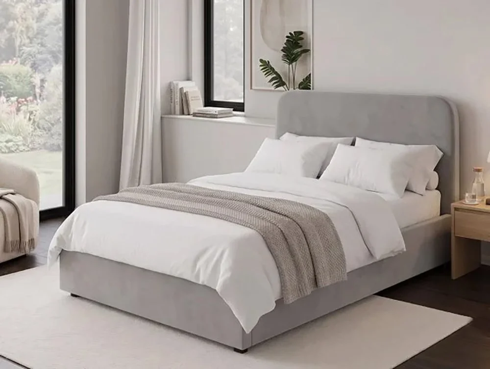 GFW GFW Chiswick Soft Grey Ottoman Bed Frame