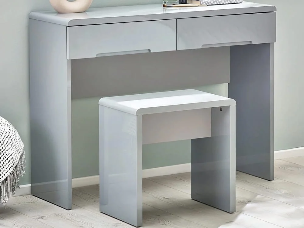 Julian Bowen Julian Bowen Manhattan Grey Dressing Table Stool