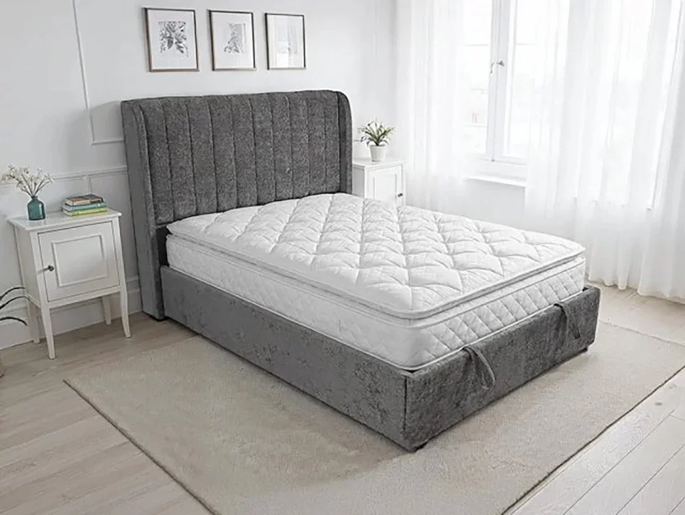 ASC ASC Finley Grey Fabric Ottoman Bed Frame