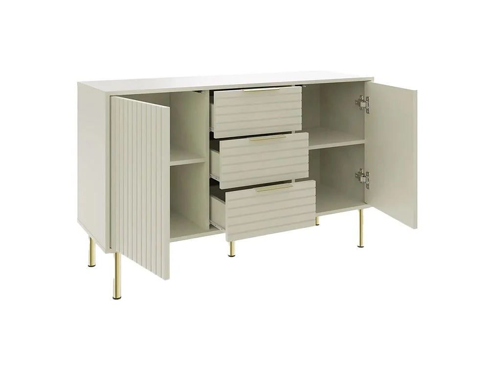 GFW GFW Nervata Ivory 2 Door 3 Drawer Sideboard