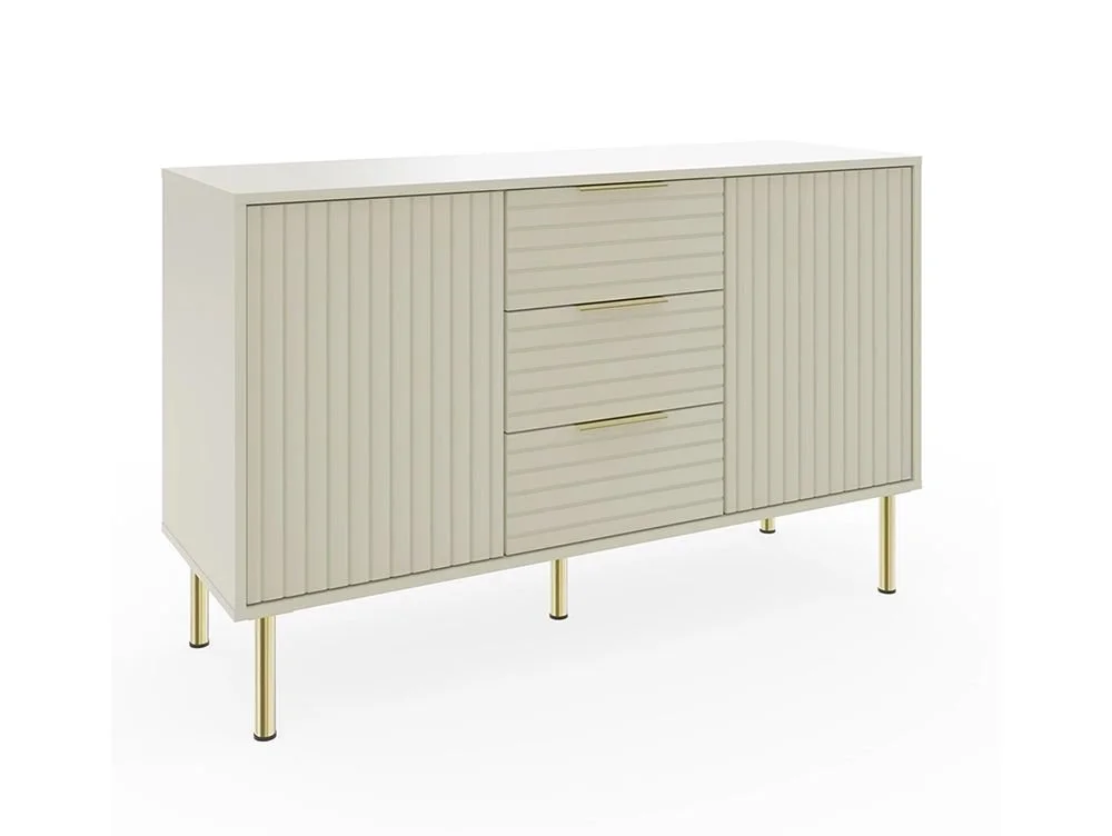 GFW GFW Nervata Ivory 2 Door 3 Drawer Sideboard
