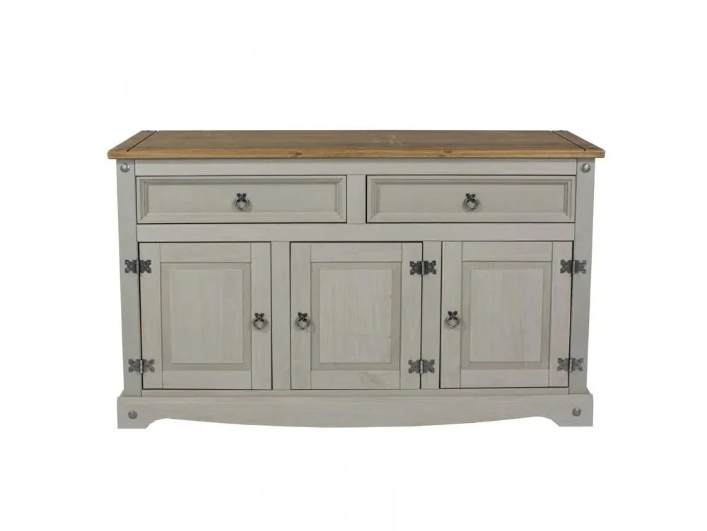Core Core Corona Grey and Waxed Pine Medium Sideboard