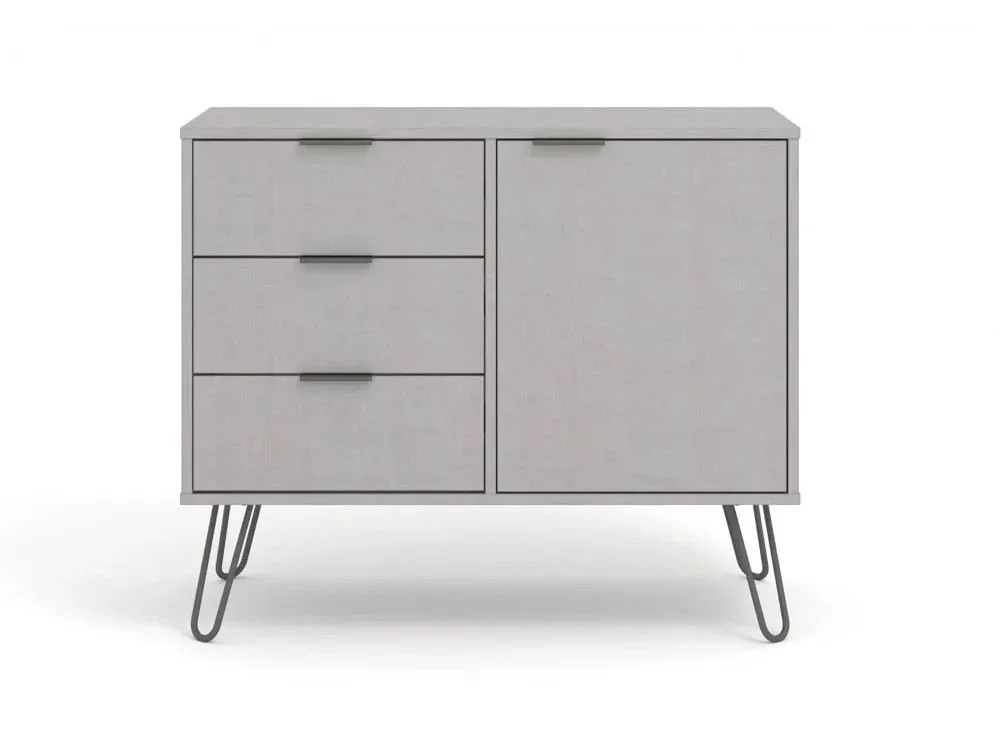 Core Core Augusta Grey Small Sideboard with 1 Door 3 Drawer
