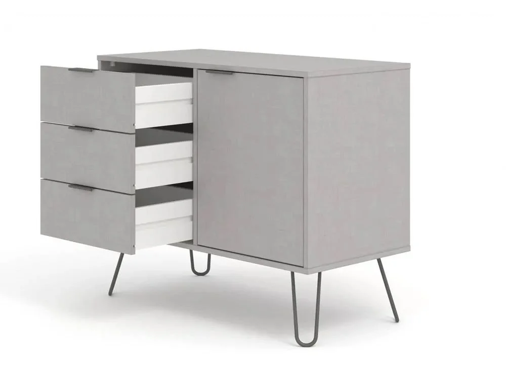Core Core Augusta Grey Small Sideboard with 1 Door 3 Drawer
