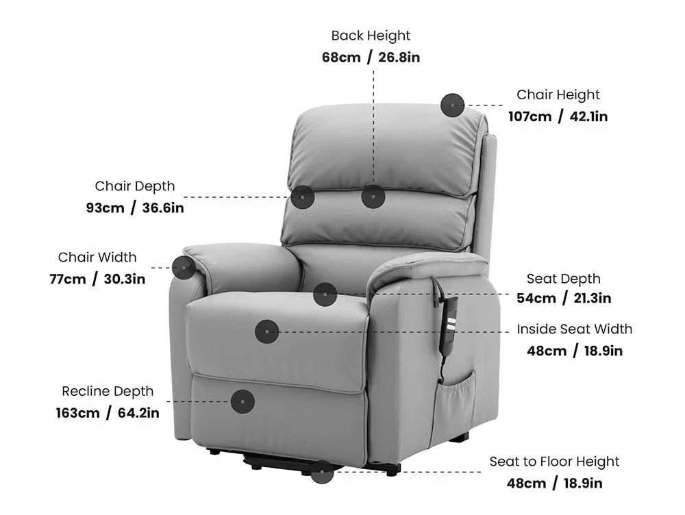 GFA GFA Valencia Dual Motor Riser Recliner Chair