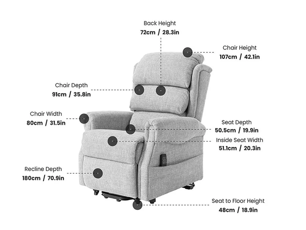 GFA GFA Luxembourg Dual Motor Riser Recliner Chair
