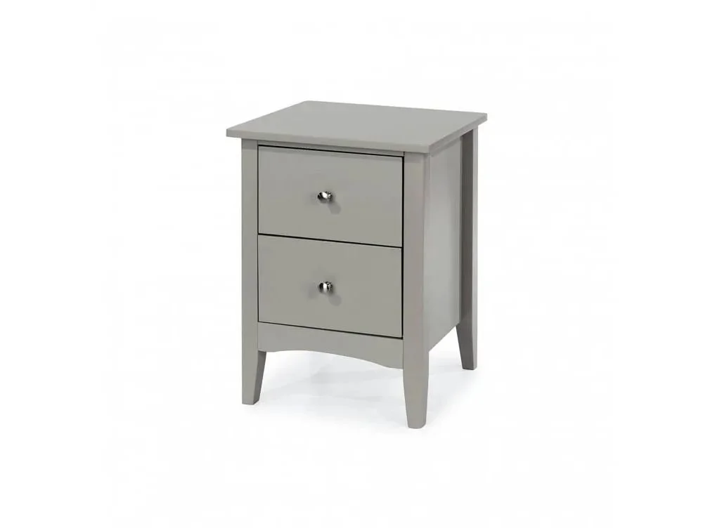 Core Core Como Light Grey 2 Drawer Bedside Table