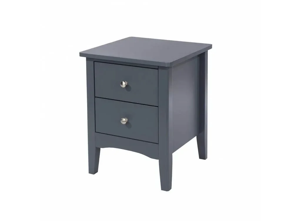Core Core Como Midnight Blue 2 Drawer Petite Bedside Table