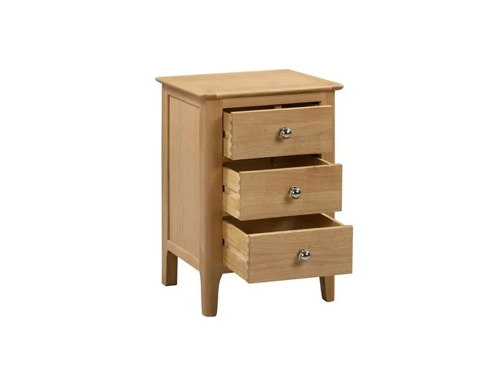 Julian Bowen Julian Bowen Cotswold Oak 3 Drawer Bedside Table