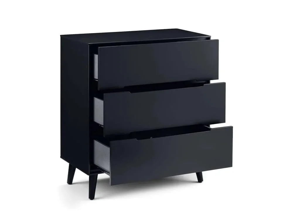 Julian Bowen Julian Bowen Alicia Anthracite 3 Drawer Chest of Drawers