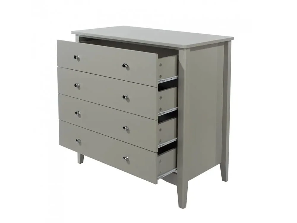 Core Core Como Light Grey 4 Drawer Chest of Drawers