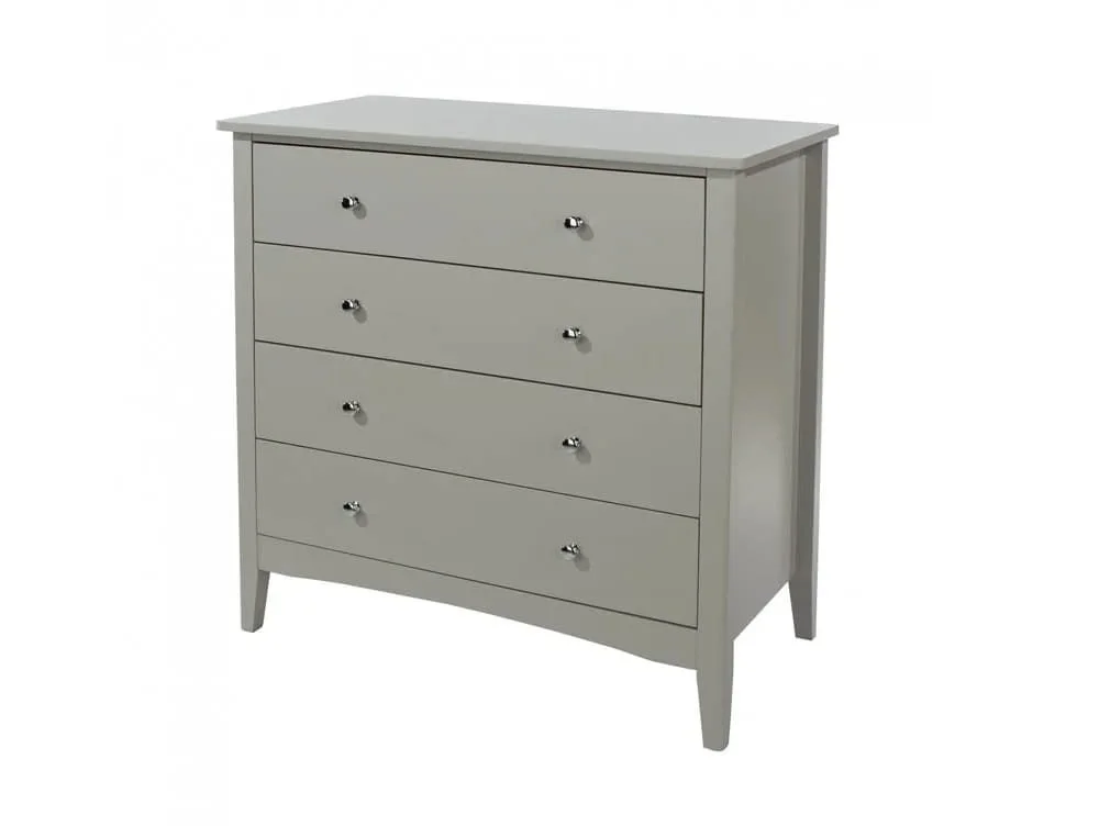 Core Core Como Light Grey 4 Drawer Chest of Drawers