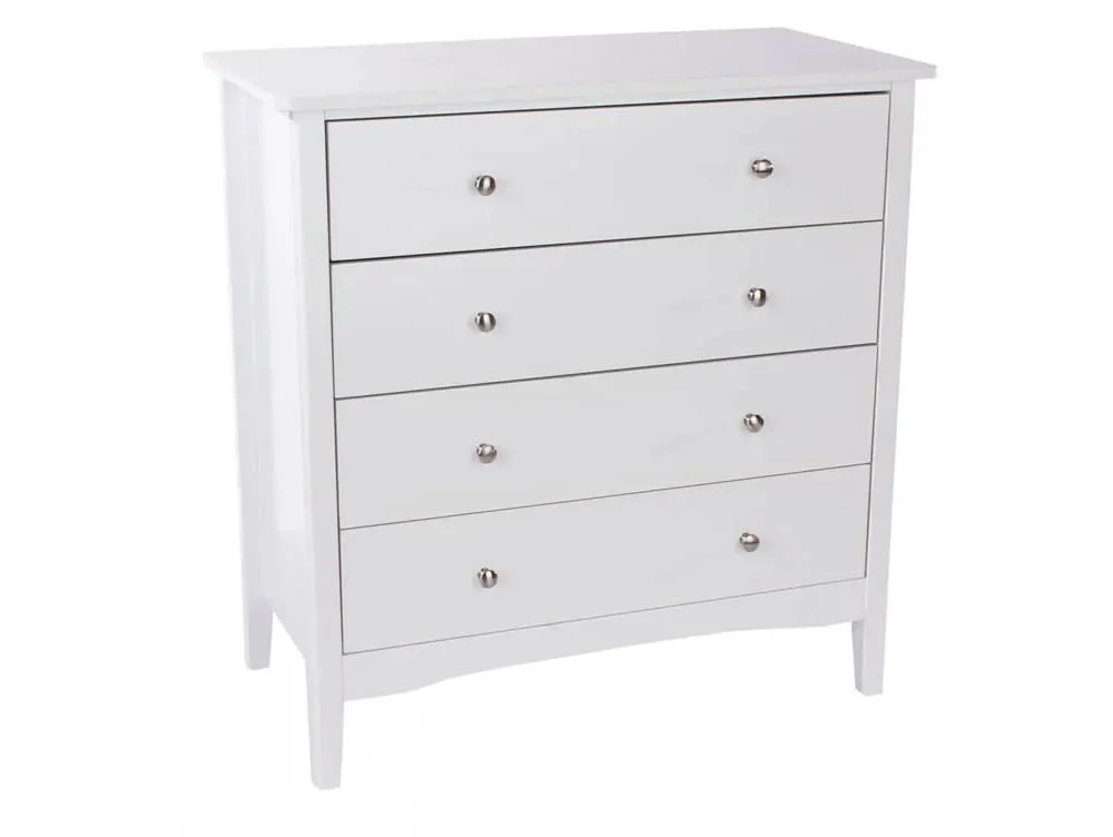 Core Core Como White 4 Drawer Chest of Drawers