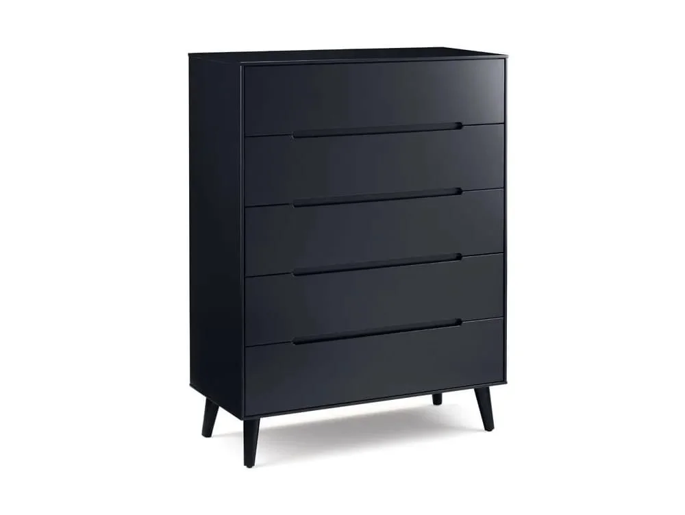 Julian Bowen Julian Bowen Alicia Anthracite 5 Drawer Chest of Drawers