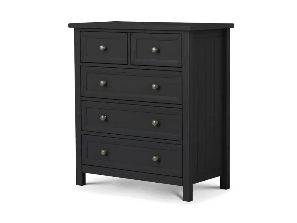 Julian Bowen Julian Bowen Maine Anthracite 3+2 Chest of Drawers