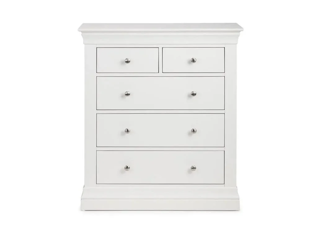 Julian Bowen Julian Bowen Clermont Surf White 3+2 Chest of Drawers