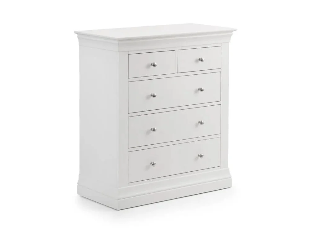 Julian Bowen Julian Bowen Clermont Surf White 3+2 Chest of Drawers