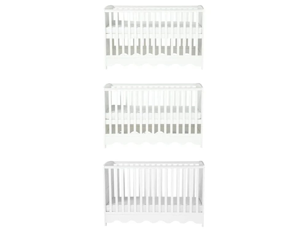 Bebe & Beyond Bebe & Beyond Dancer White Cot Bed