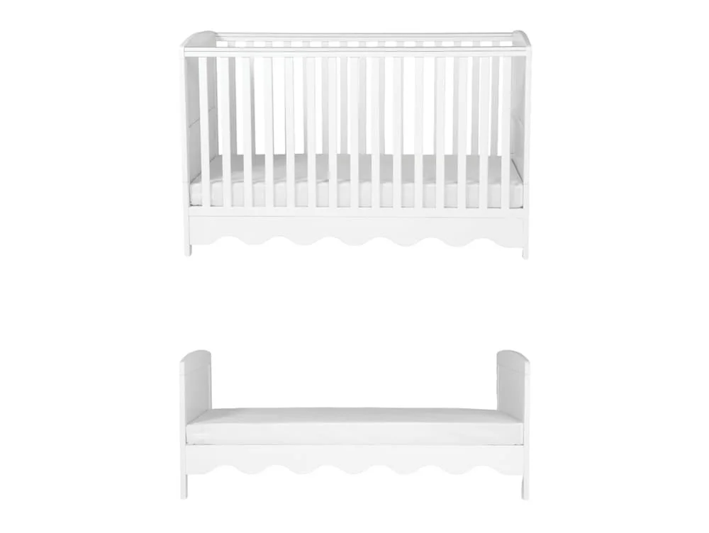 Bebe & Beyond Bebe & Beyond Dancer White Cot Bed