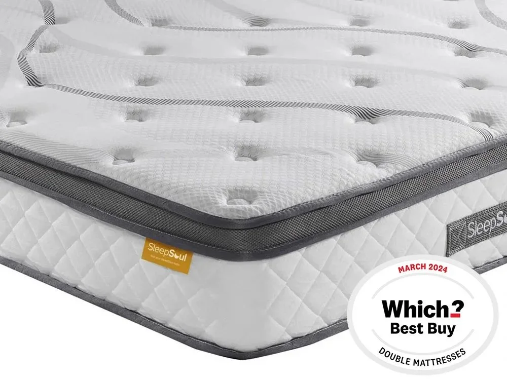 SleepSoul Clearance - SleepSoul Heaven Gel Pocket 1000 5ft King Size Pillowtop Mattress in a Box