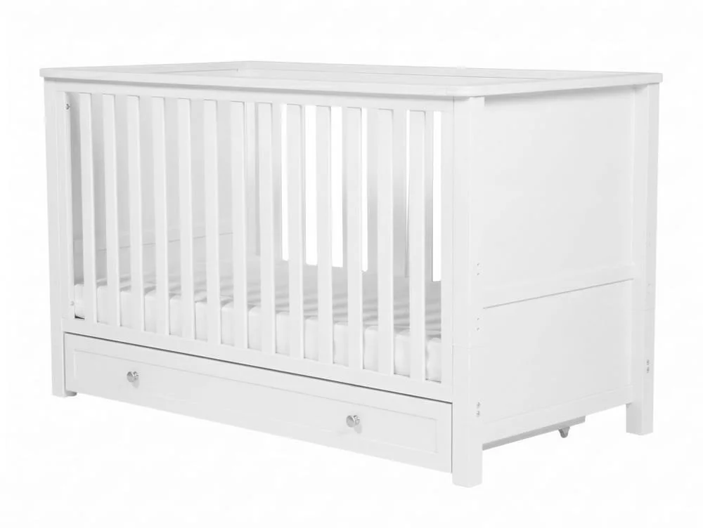 Bebe & Beyond Bebe & Beyond Wanderer White Cot Bed