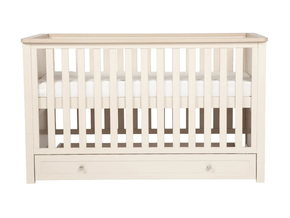 Bebe & Beyond Bebe & Beyond Wanderer Cashmere & Oak Cot Bed
