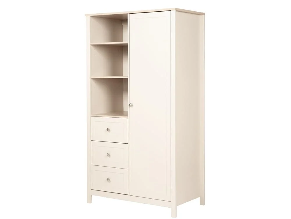 Bebe & Beyond Bebe & Beyond Wanderer Cashmere & Oak 1 Door 3 Drawer Double Wardrobe