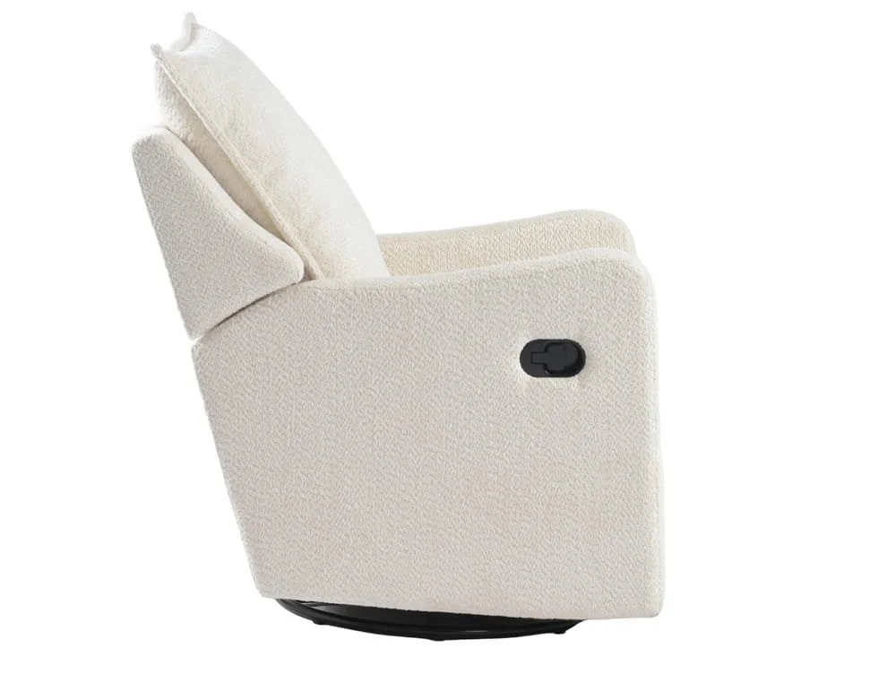 Bebe & Beyond Bebe & Beyond Nestler Boucle Off-White Recliner Nursing Chair