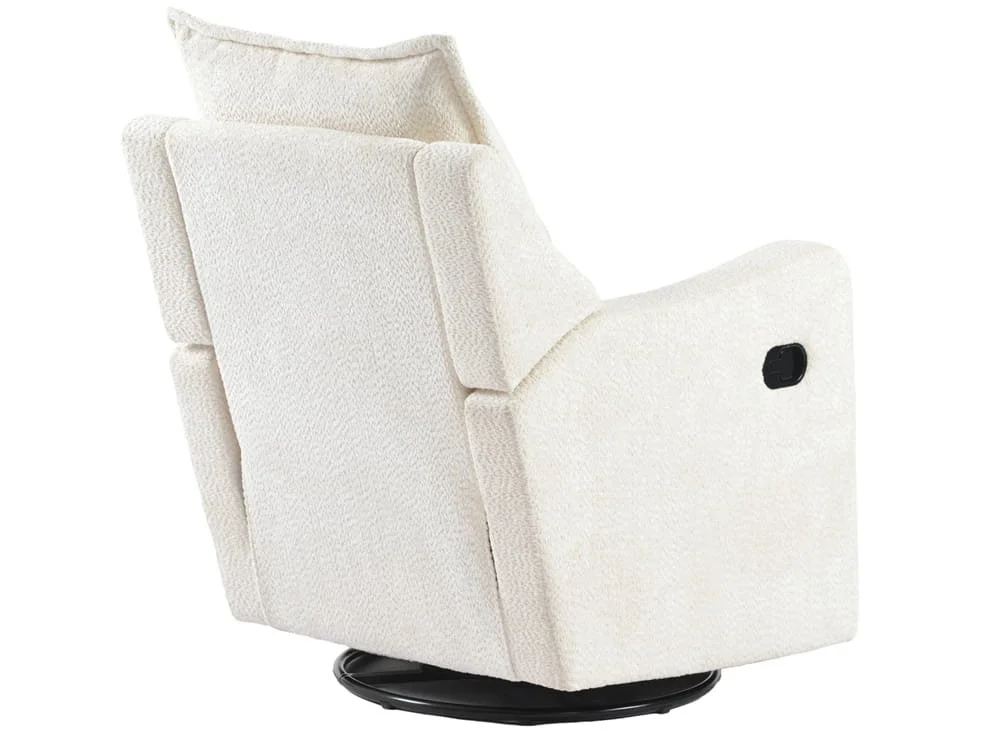 Bebe & Beyond Bebe & Beyond Nestler Boucle Off-White Recliner Nursing Chair