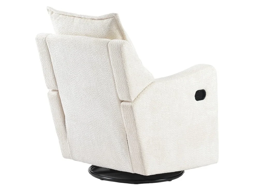 Bebe & Beyond Bebe & Beyond Nestler Boucle Off-White Recliner Nursing Chair