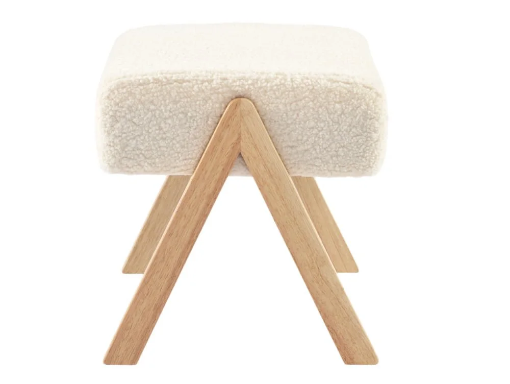 Bebe & Beyond Bebe & Beyond Storyteller Off-White Ted Nursing Chair & Stool