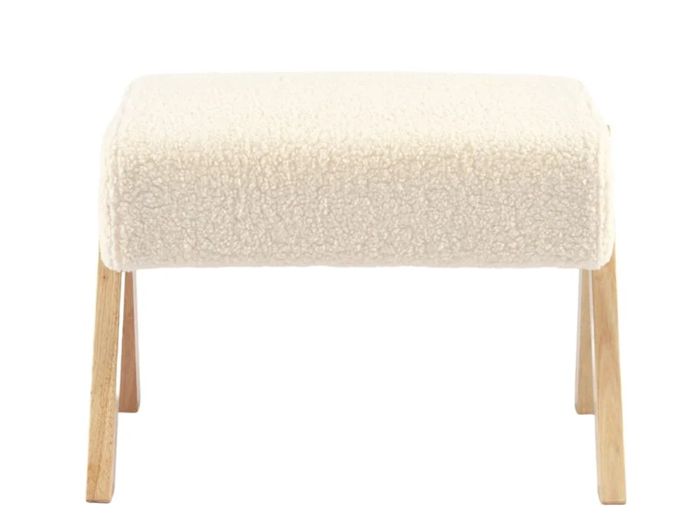 Bebe & Beyond Bebe & Beyond Storyteller Off-White Ted Nursing Chair & Stool