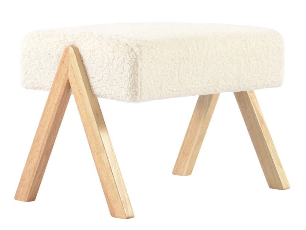 Bebe & Beyond Bebe & Beyond Storyteller Off-White Ted Nursing Chair & Stool